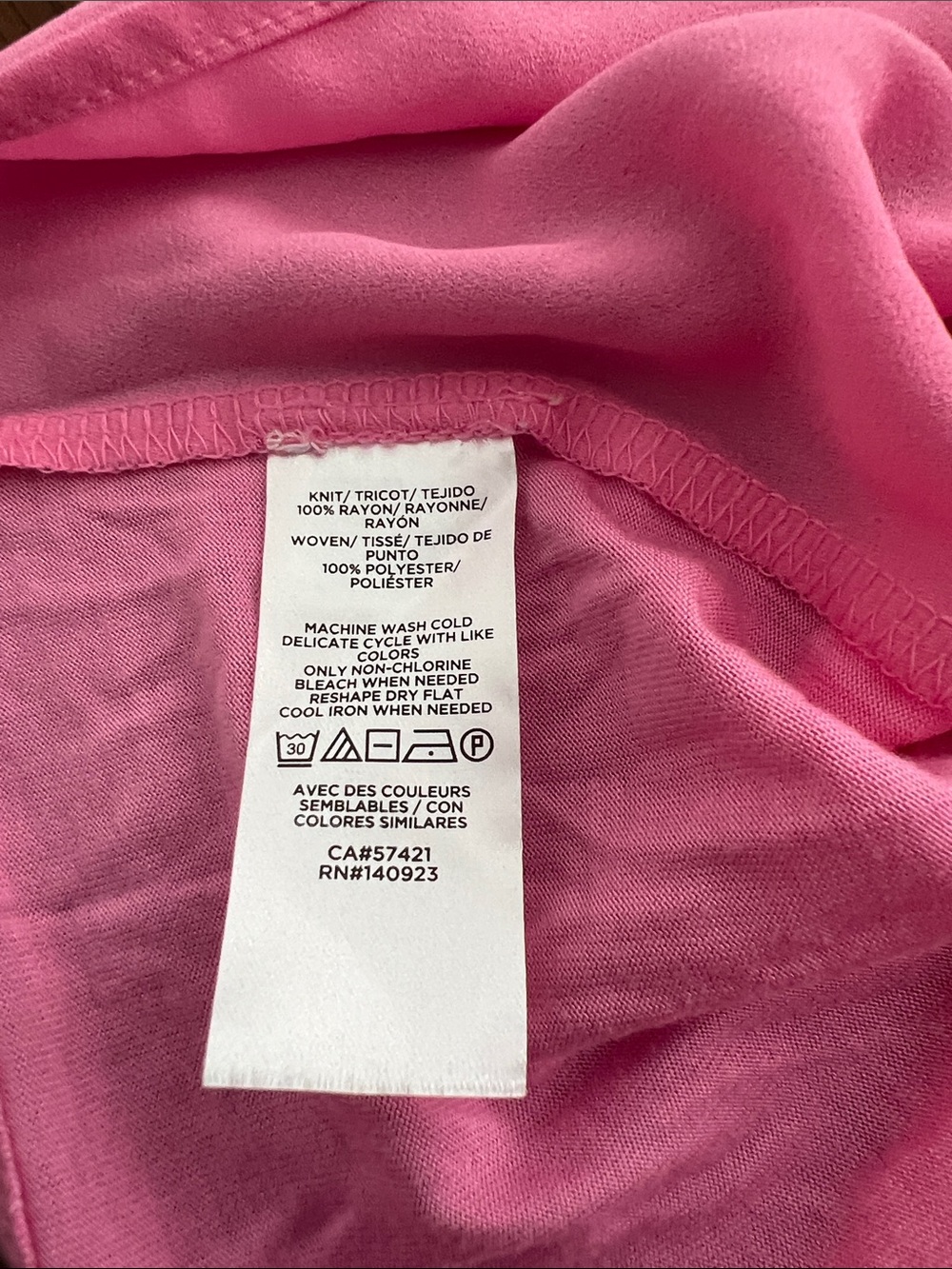 LOFT Pink Sleeveless Ruffle-Neck Button-Front Shell - Picture 7 of 7